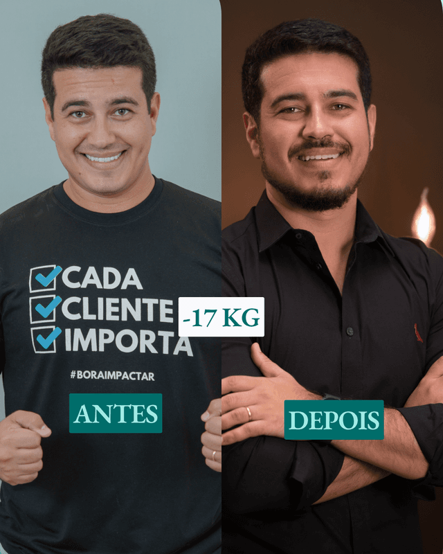 Antes e depois de cliente Magrass