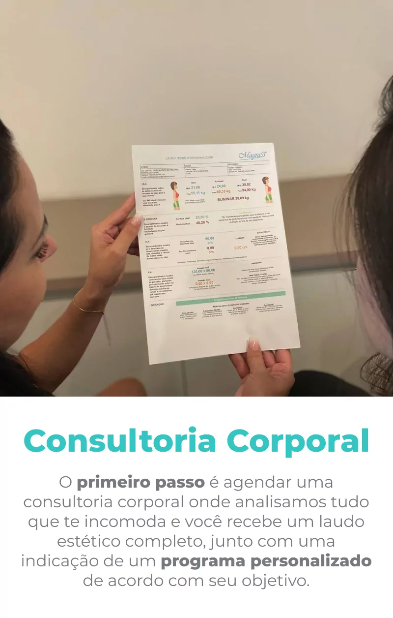 Passo 1: Consultoria corporal